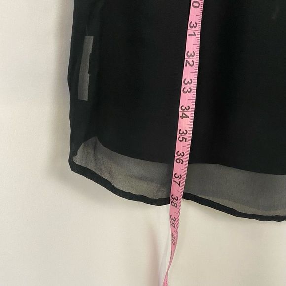 Anthropologie By Chloe Oliver Women's Black Embroidered Shift Dress Size L - Picture 8 of 15